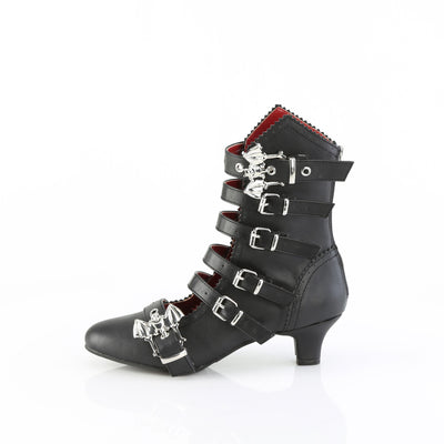 low heel gothic boots flora-1035