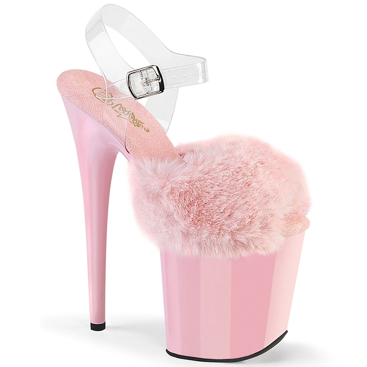 FLAMINGO Hot Pink Sparkly 8 Inch Platform Stripper Heels FLAMINGO Hot Pink Sparkly 8 Inch Platform Stripper Heels