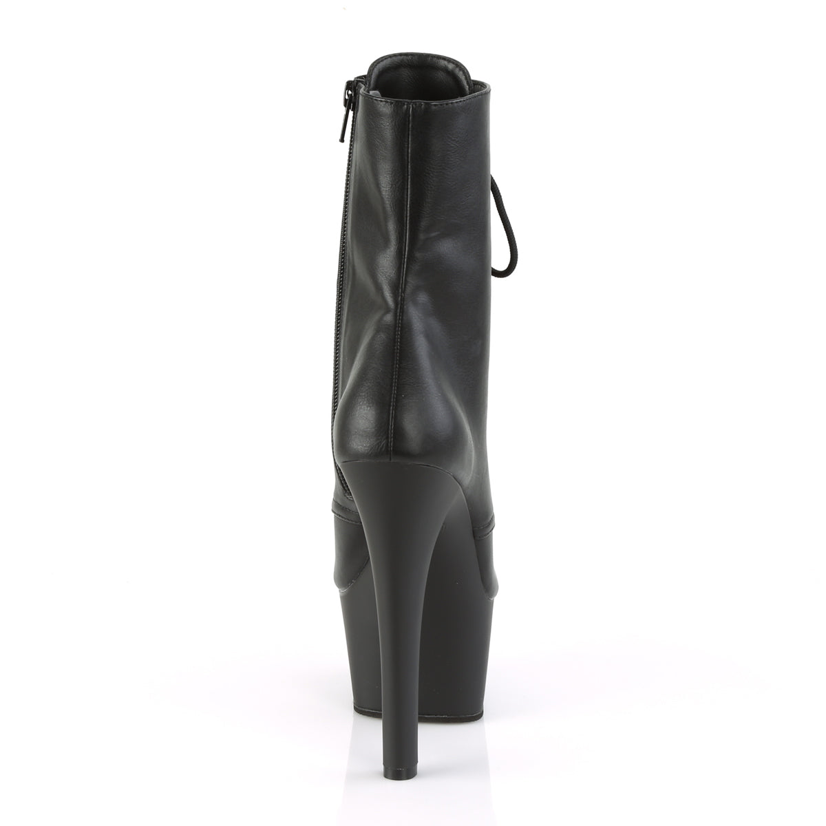 Aspire-1020 Black PU Ankle Boots