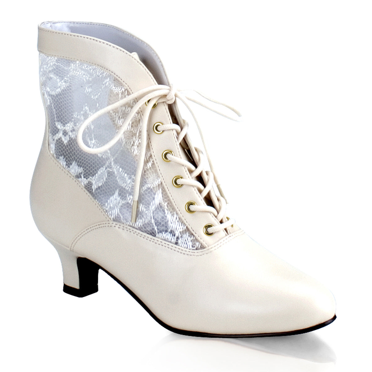 Little Ivory Victorian Boots
