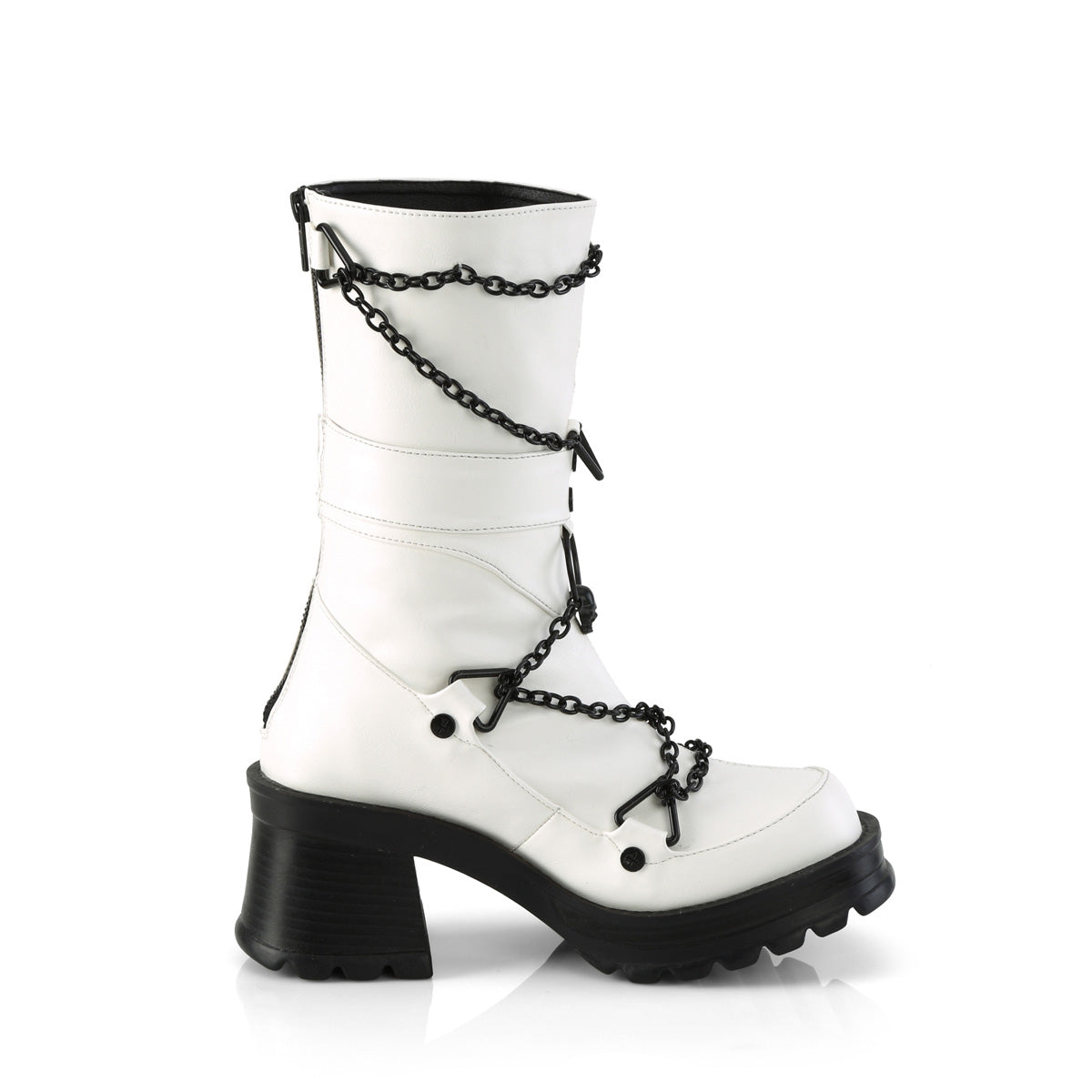 demonia bratty-106 white boots