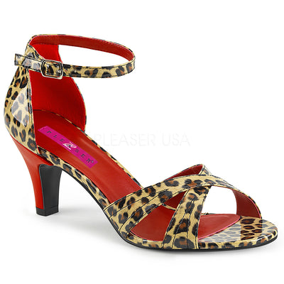 cheetah print large size heels