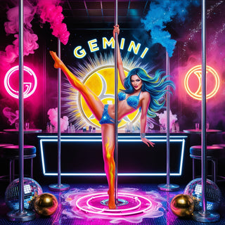gemini zodiac sign pole dancers