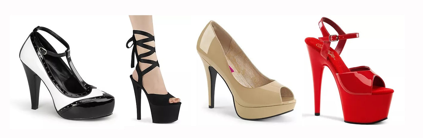 Mixx Shuz Elsa Red Satin Platform Heels With Jewel Ankle Strap – Manic Shoes
