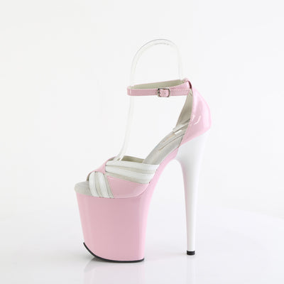 8 inches pole sandals pink flamingo-884