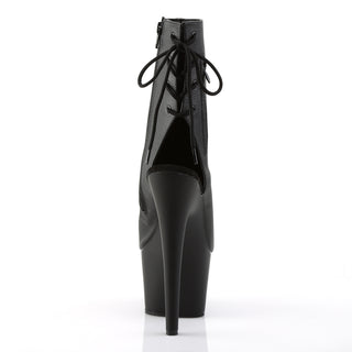 Adore-1018 Black Matte Open Toe & Heel Boots