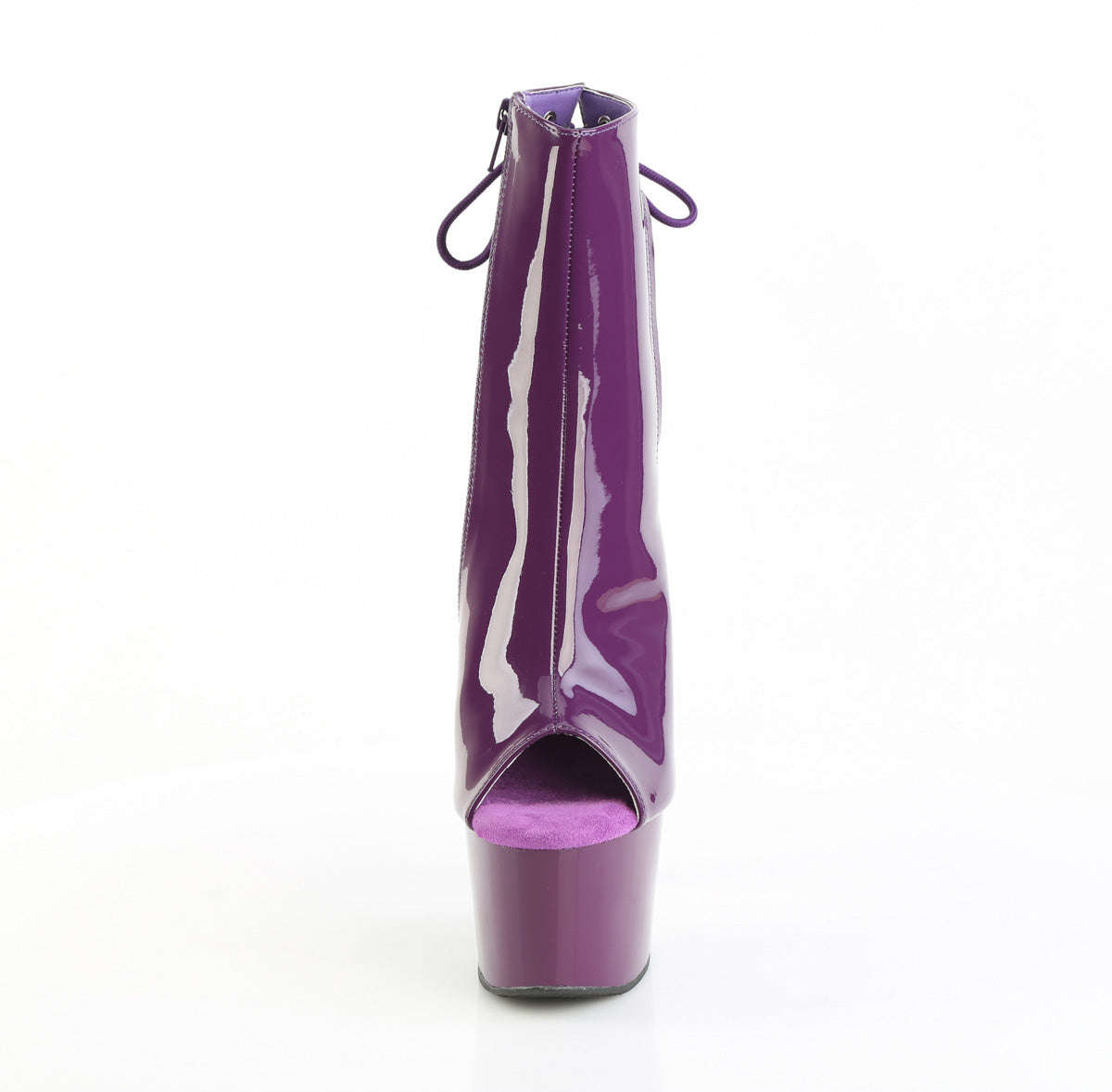 Pleaser Adore-1018 Purple Open Toe & Heel Boots