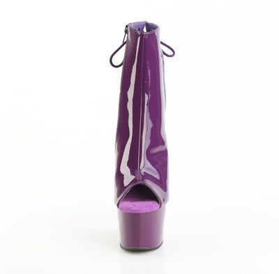 Pleaser Adore-1018 Purple Open Toe & Heel Boots
