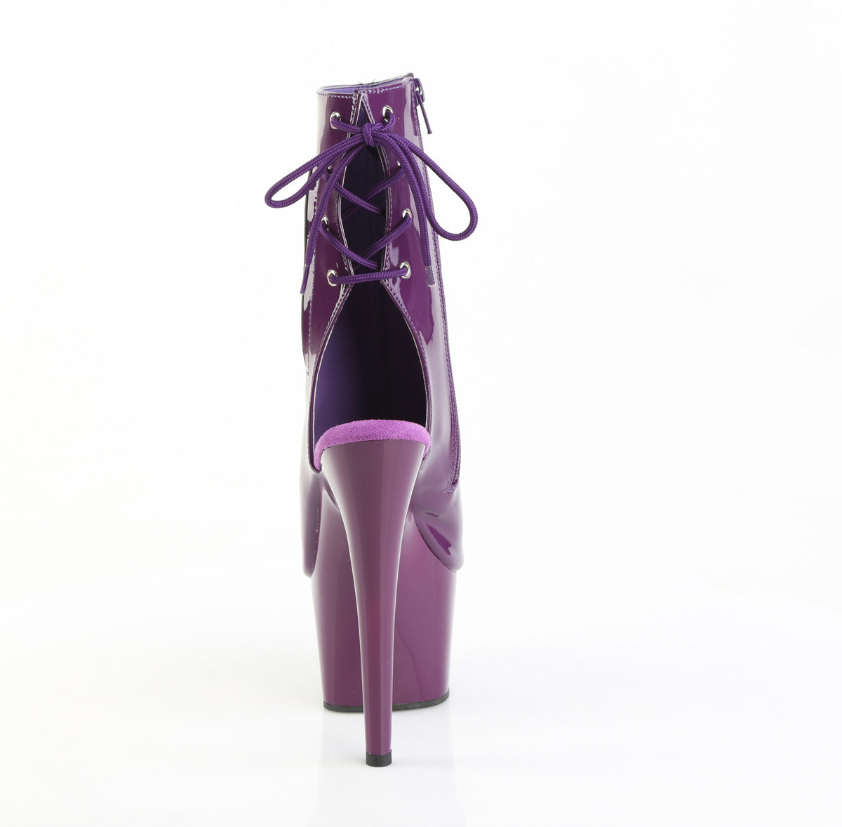 Pleaser Adore-1018 Purple Open Toe & Heel Boots