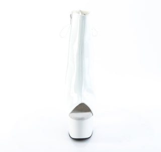 Adore-1018 White Patent Open Toe & Heel Boots