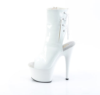 Adore-1018 White Patent Open Toe & Heel Boots