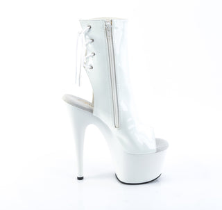 Adore-1018 White Patent Open Toe & Heel Boots