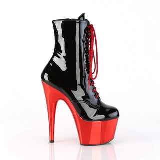Adore-1020 Red Chrome Boots