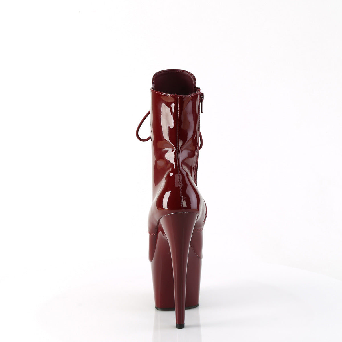 Sexy Devil 7 Inch Burgundy Patent Ankle Boots