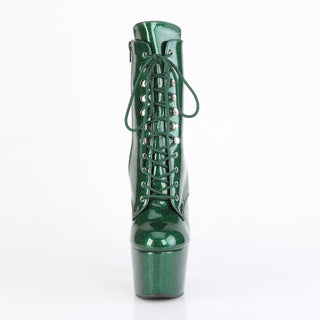 Adore-1020GP Emerald Green Glitter Pole Boots