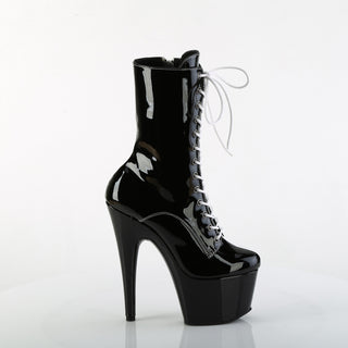 Chaos Queen Two Tone Platform Boots (Black & White)