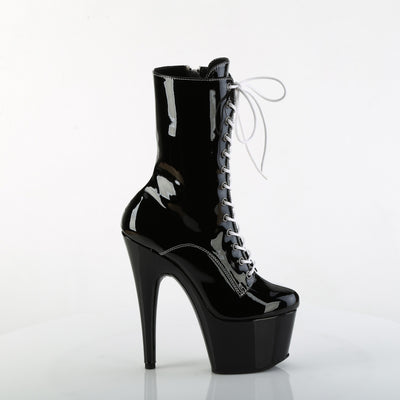 Harley Quinn Two Tone Platform Boots (Black & White)
