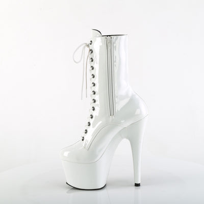 Harley Quinn Two Tone Platform Boots (Taupe & White)