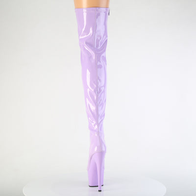 Adore-3000 Thigh High Platform Boots Lavender