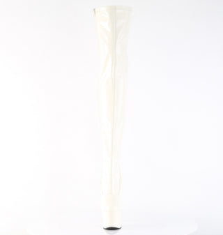 Adore-3000 Off-White Thigh-High Platform Boots