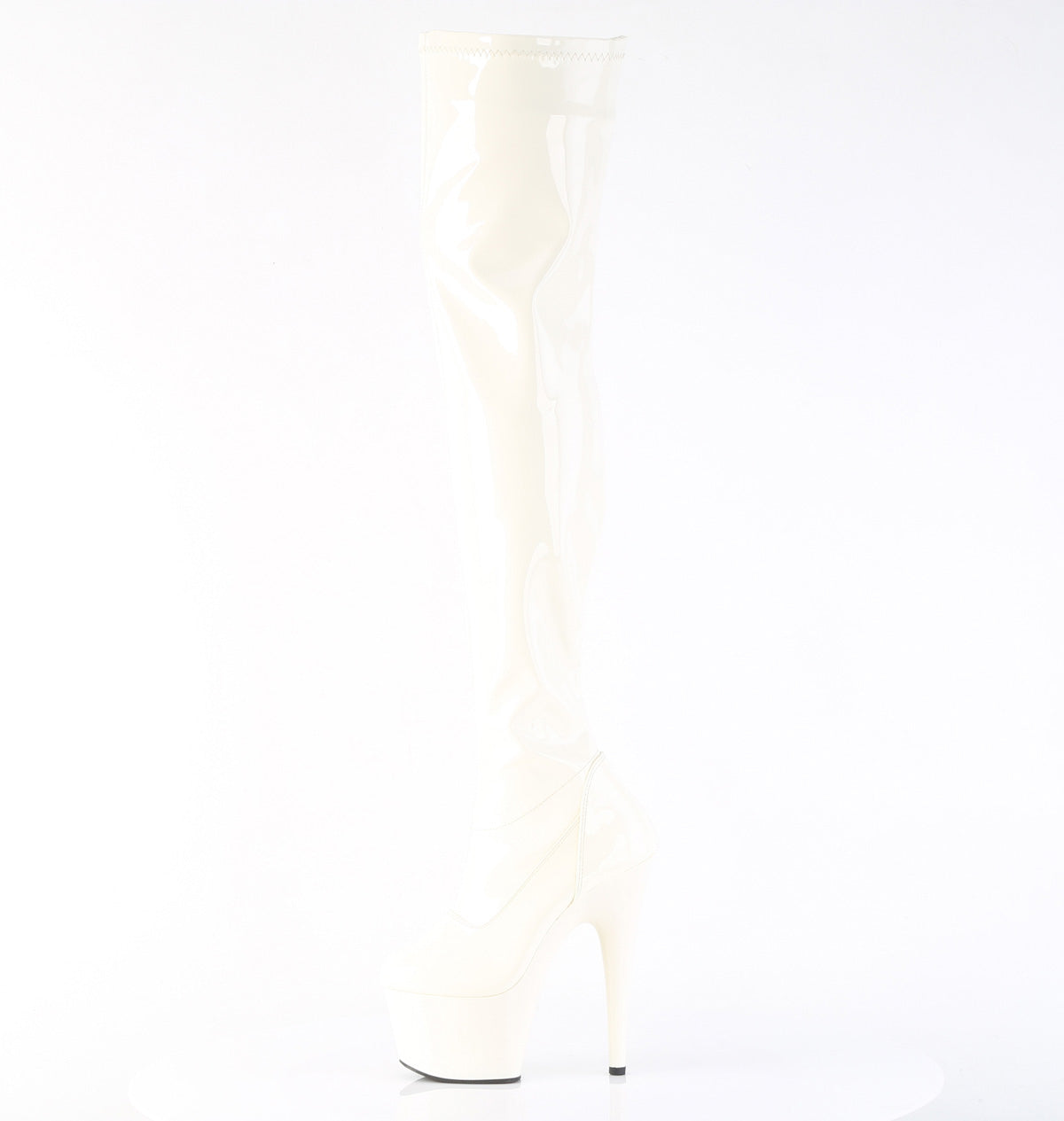 Adore-3000 Thigh High Platform Boots Off-White