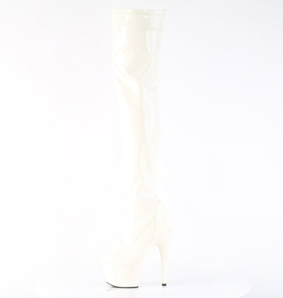 Adore-3000 Thigh High Platform Boots Off-White