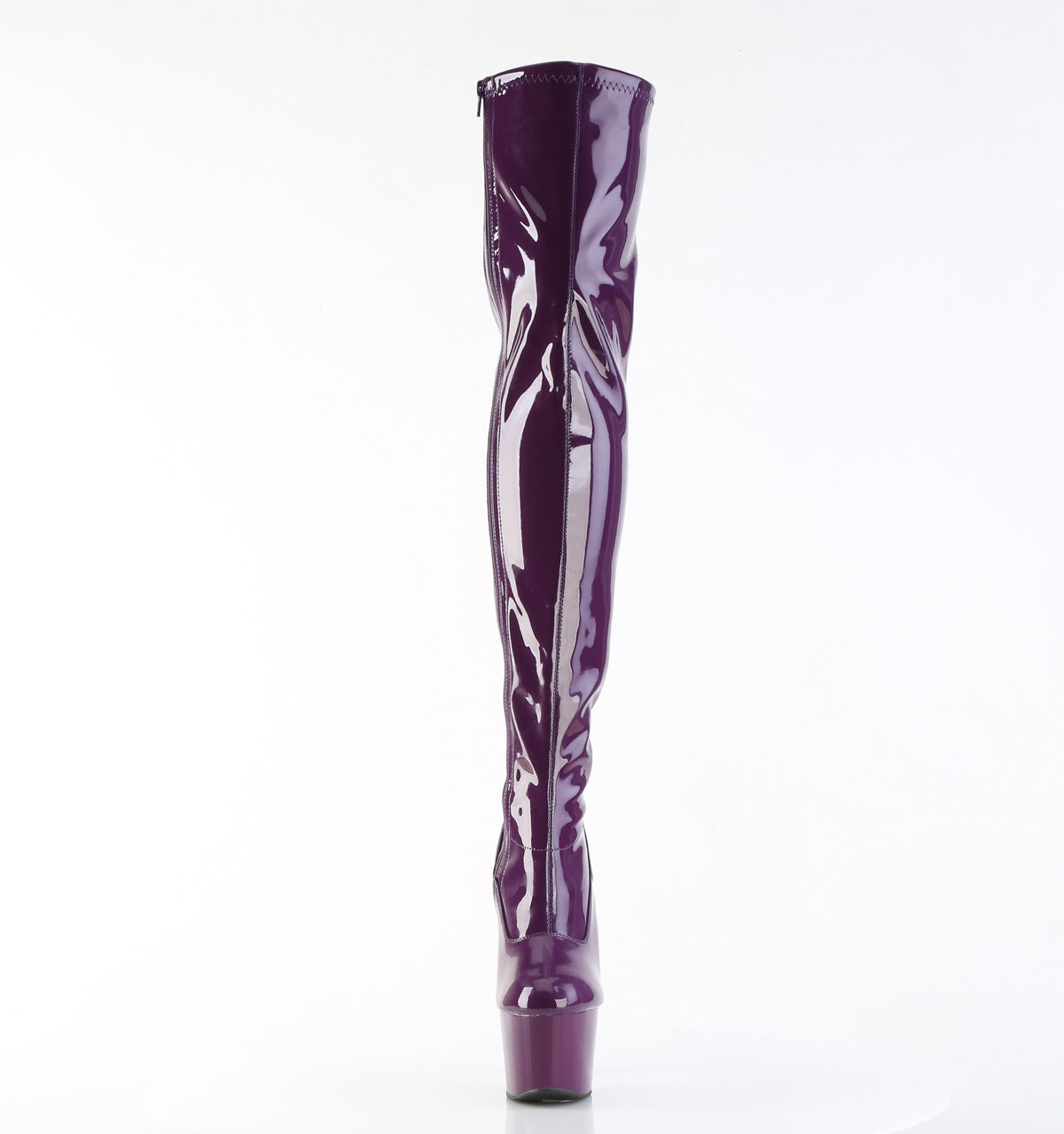 Pleaser Adore-3000 Purple Thigh-High Platform Boots