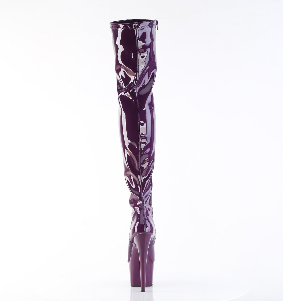 Pleaser Adore-3000 Purple Thigh-High Platform Boots