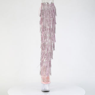 Rhinestone Fringes Over The Knee Boots ADORE-3019C-RSF Pink