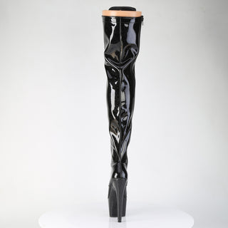 Adore-3020GP Black Sparkle Goddess Platform Thigh High Boots