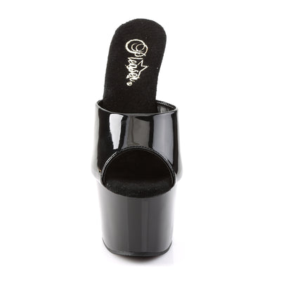 Pleaser Adore-701 Black Patent Platform Sandals