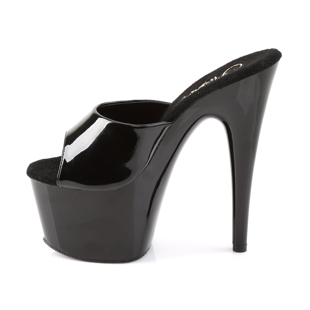 Pleaser Adore-701 Black Patent Platform Sandals