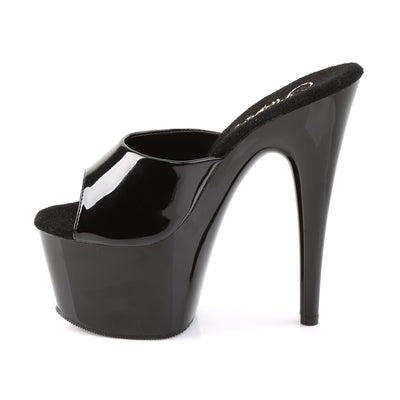 Pleaser Adore-701 Black Patent Platform Sandals