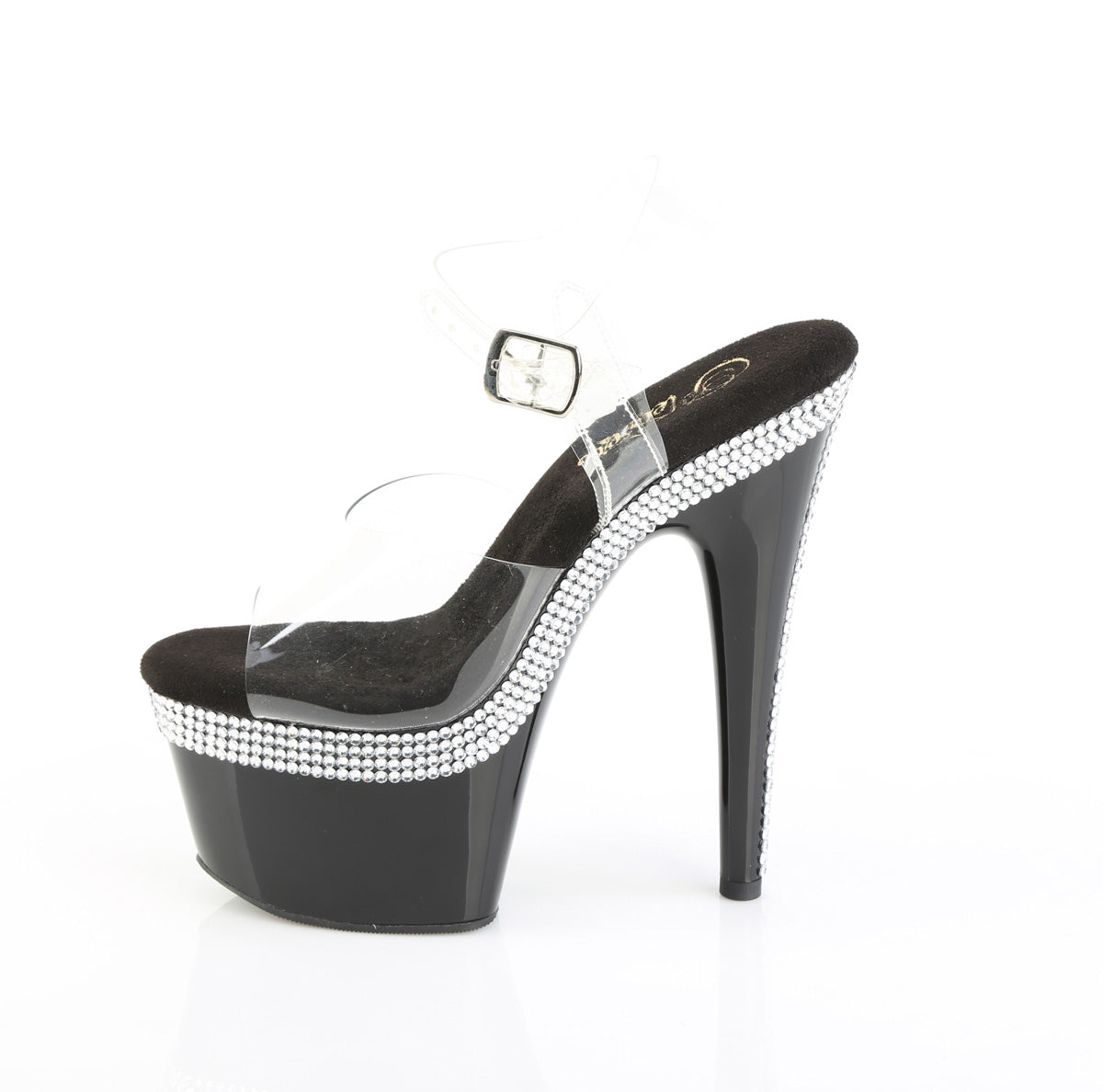 Adore-708MLS Rhinestone Black Platform Sandals