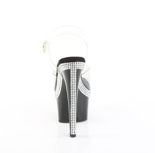 Adore-708MLS Rhinestone Black Platform Sandals