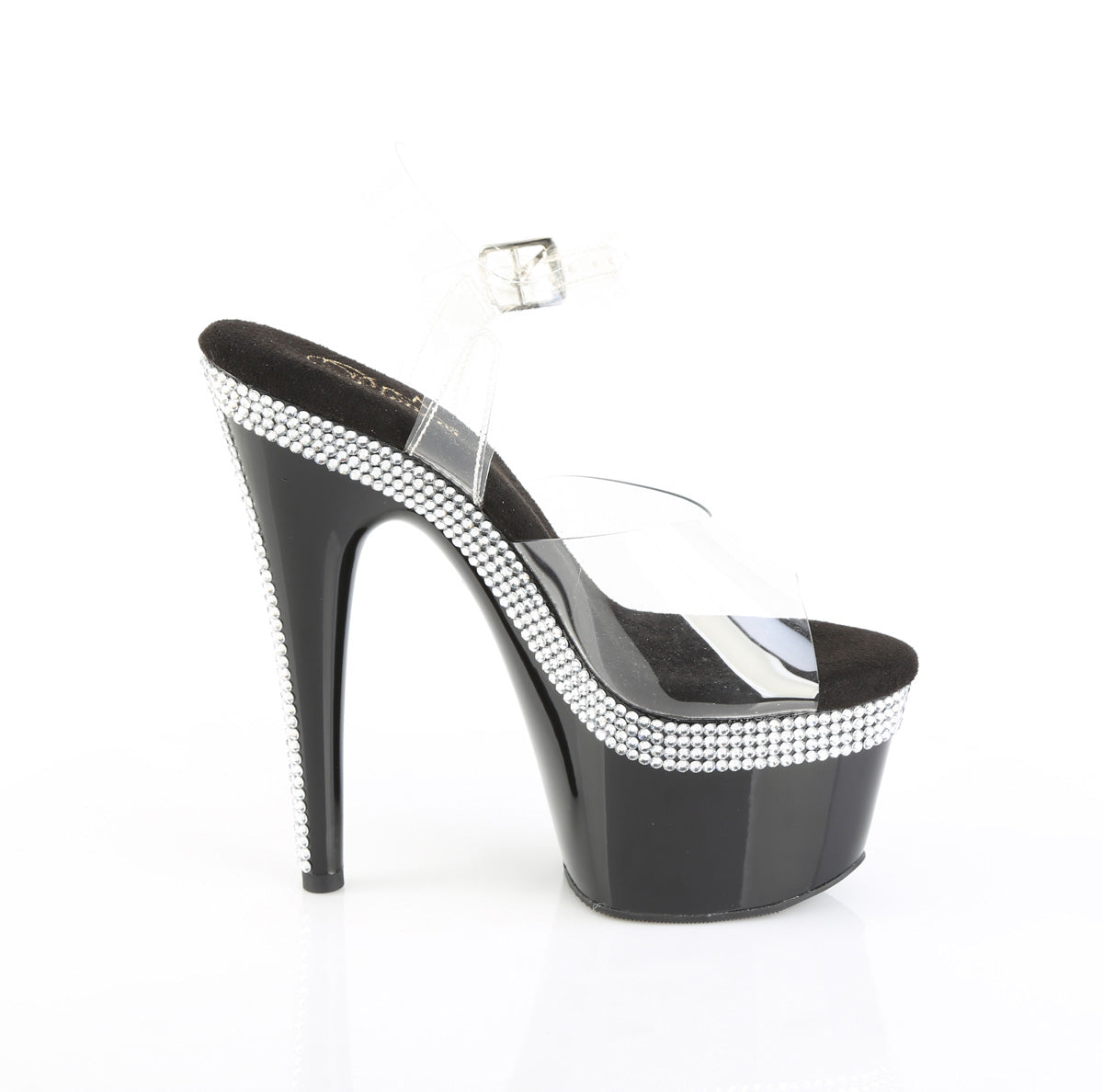 Adore-708MLS Rhinestone Black Platform Sandals