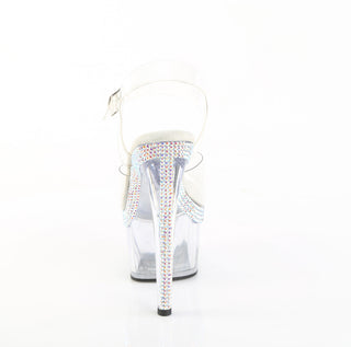 Adore-708MLS Rhinestone Clear Platform Sandals