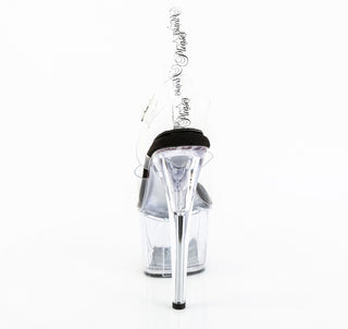 Adore-708Prem Clear Black Clear TPU Premium Sandals