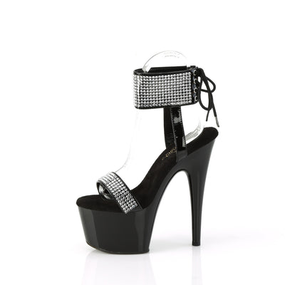 Pleaser Adore-770 Rhinestone Ankle Strap Sandals