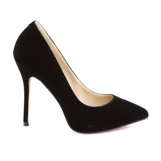 Amuse-20 Black Velvet Classic Stilettos