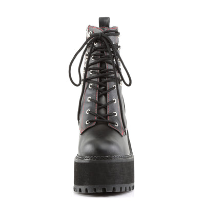 Demonia Assault-100 Block Heel Combat Boots