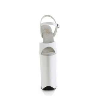 Beyond-009 White 10-Inch Platform Heels