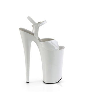 Beyond-009 White 10-Inch Platform Heels