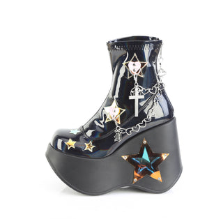 Blaze-108 Glactic Glimmer Wedge Boots