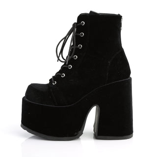 Camel-203 Velvet Platform Boots