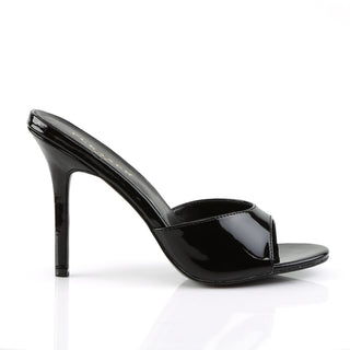 Classique-01 Black Patent Stiletto Slides