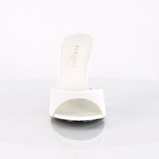 .Classique-01 White Stiletto Slides