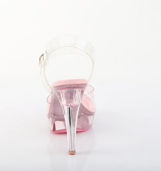 Cocktail-508 Pink Tinted Platform Heels
