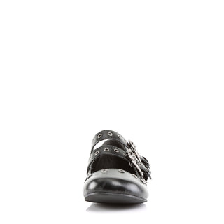 Daisy-03 Skull Buckles Flats