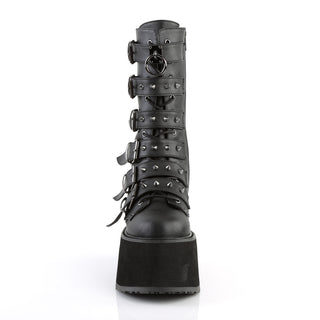 Damned-225 Black Matte Platform Boots